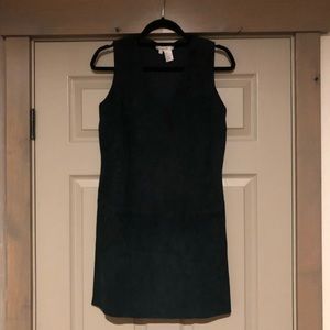 Per Se by Carlisle |Deep Green Suede/Sweater Dress